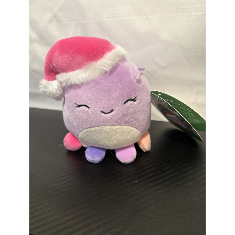 NWT 4" Beula The Octopus Squishmallow Holiday Christmas Stuffed Animal Plush Toy